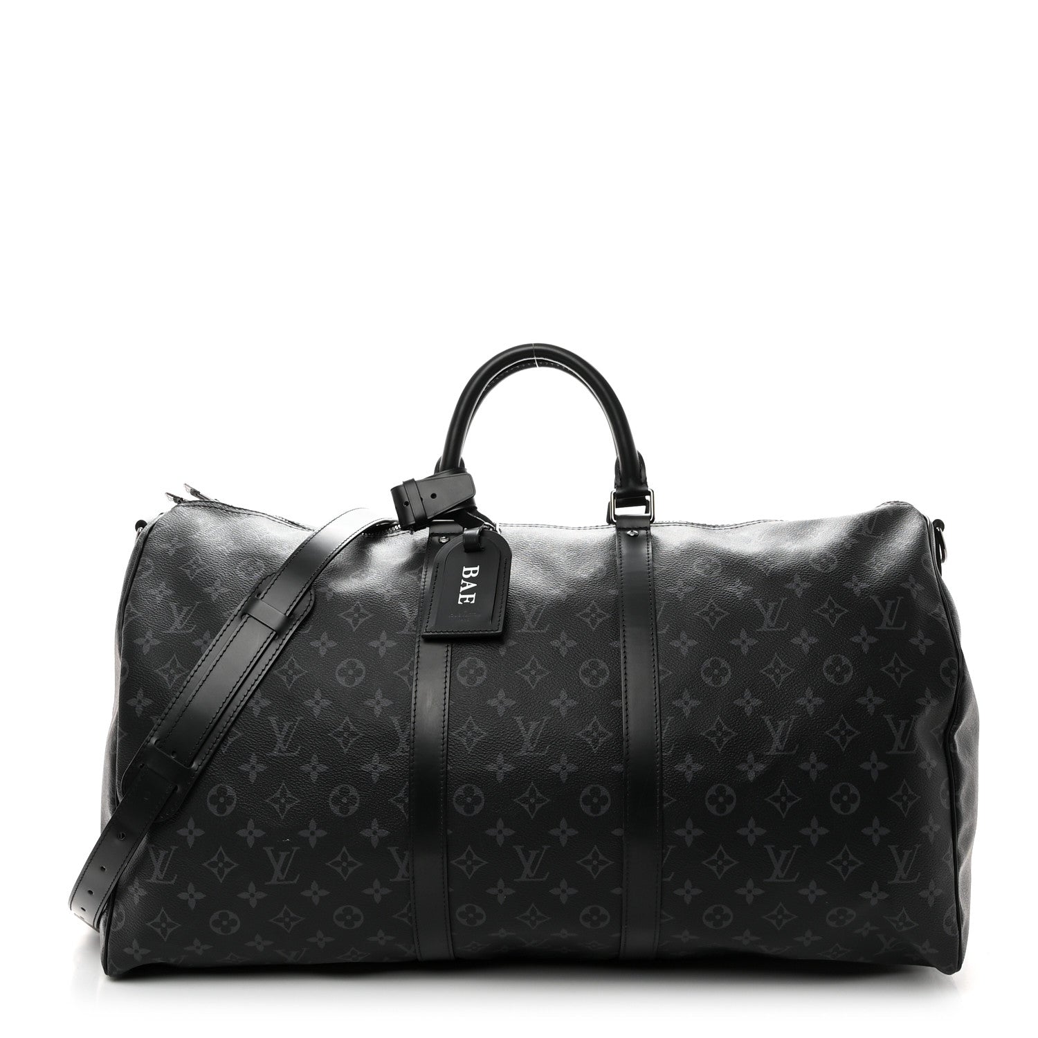 Louis Vuitton Monogram Eclipse Keepall Bandouliere 55 1 of 18