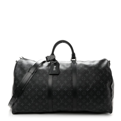 Louis Vuitton Monogram Eclipse Keepall Bandouliere 55 1 of 18