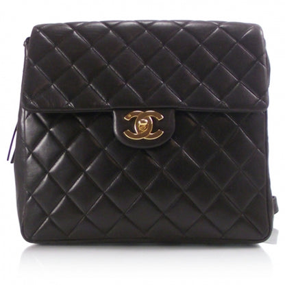 Chanel Lambskin Quilted Backpack Black 1 of 15