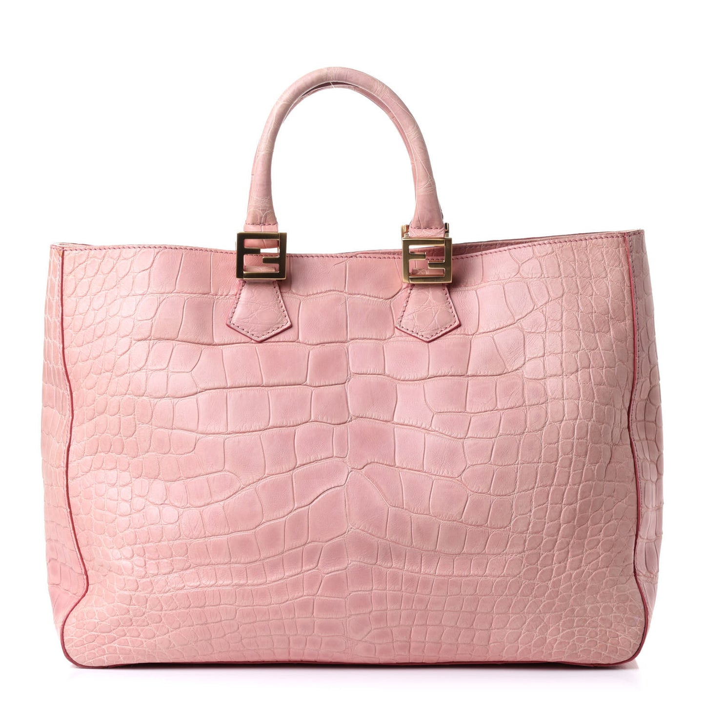 Alligator Large Twins Tote Pink