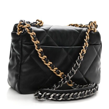 Chanel Lambskin Quilted Medium Chanel 19 Flap Black 3 of 10