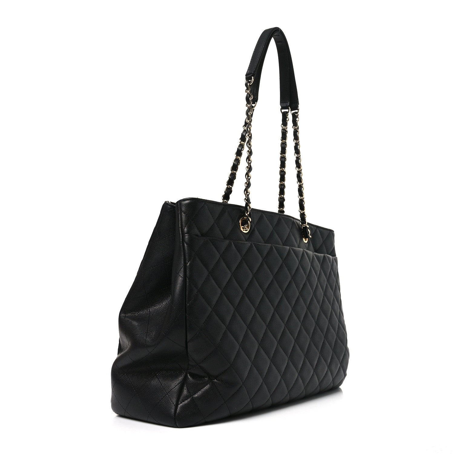 Chanel Caviar Quilted Large Shopping Tote Black 2 of 10