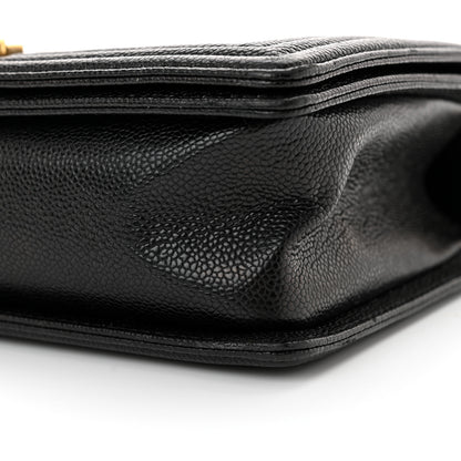 Chanel Caviar Quilted New Medium Boy Flap Black 11 of 13