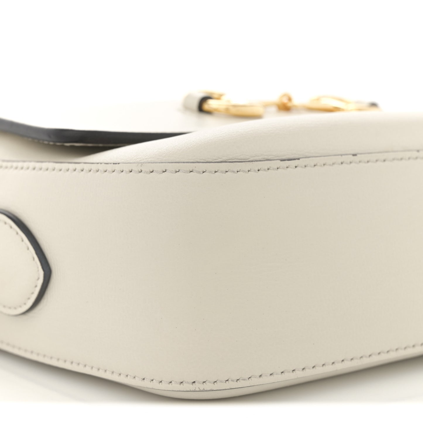 Azalea Calfskin Small Horsebit 1955 Shoulder Bag Mystic White