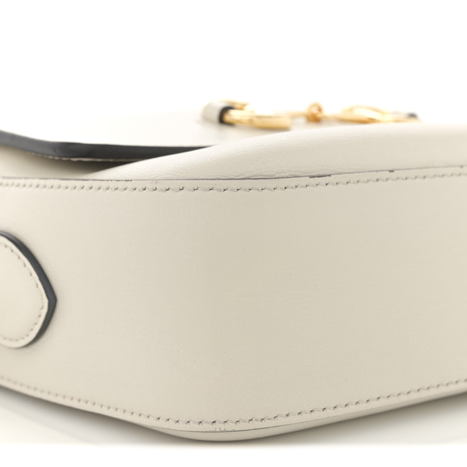 Gucci Azalea Calfskin Small Horsebit 1955 Shoulder Bag Mystic White 10 of 14