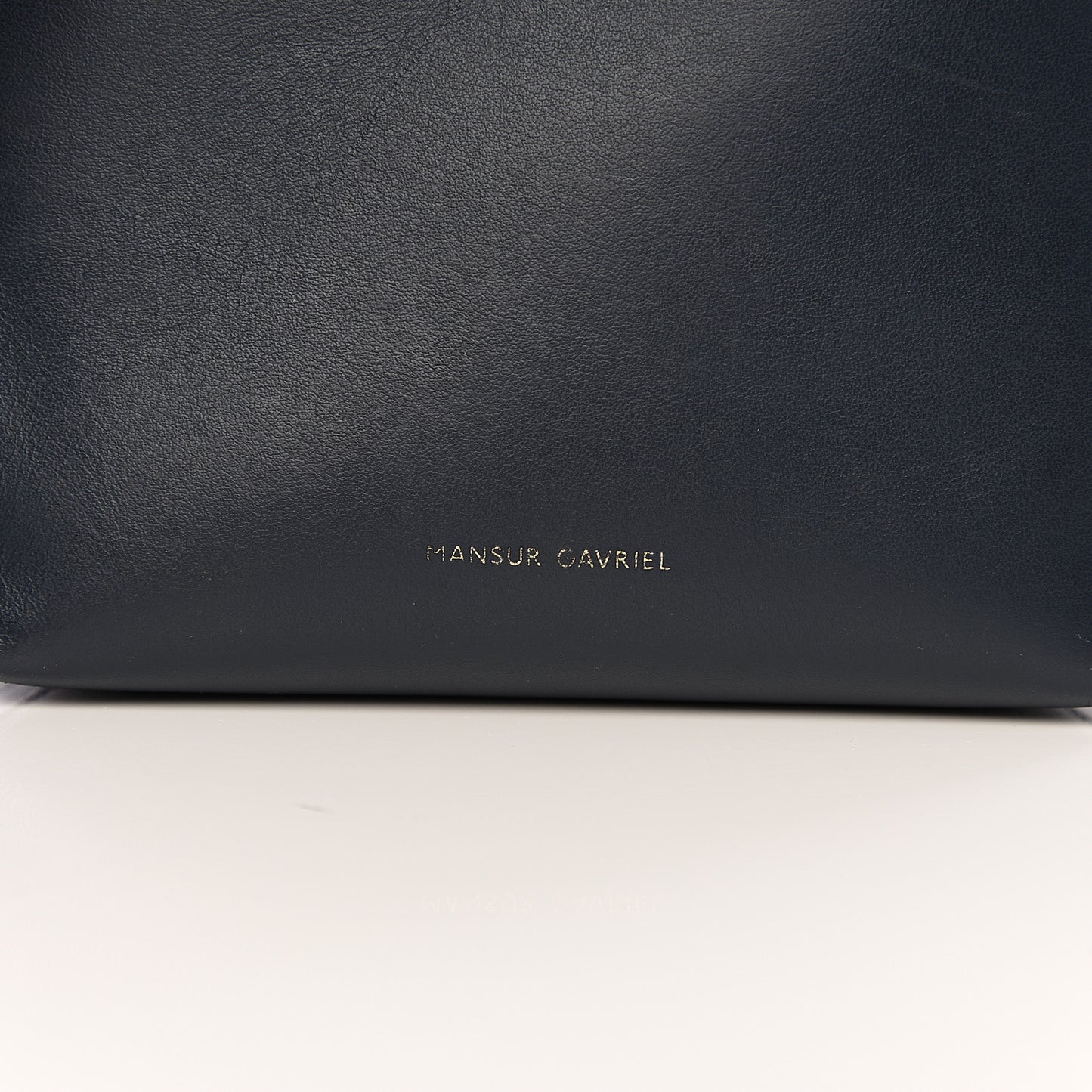 Calfskin Mini Mini Bucket Bag Blu
