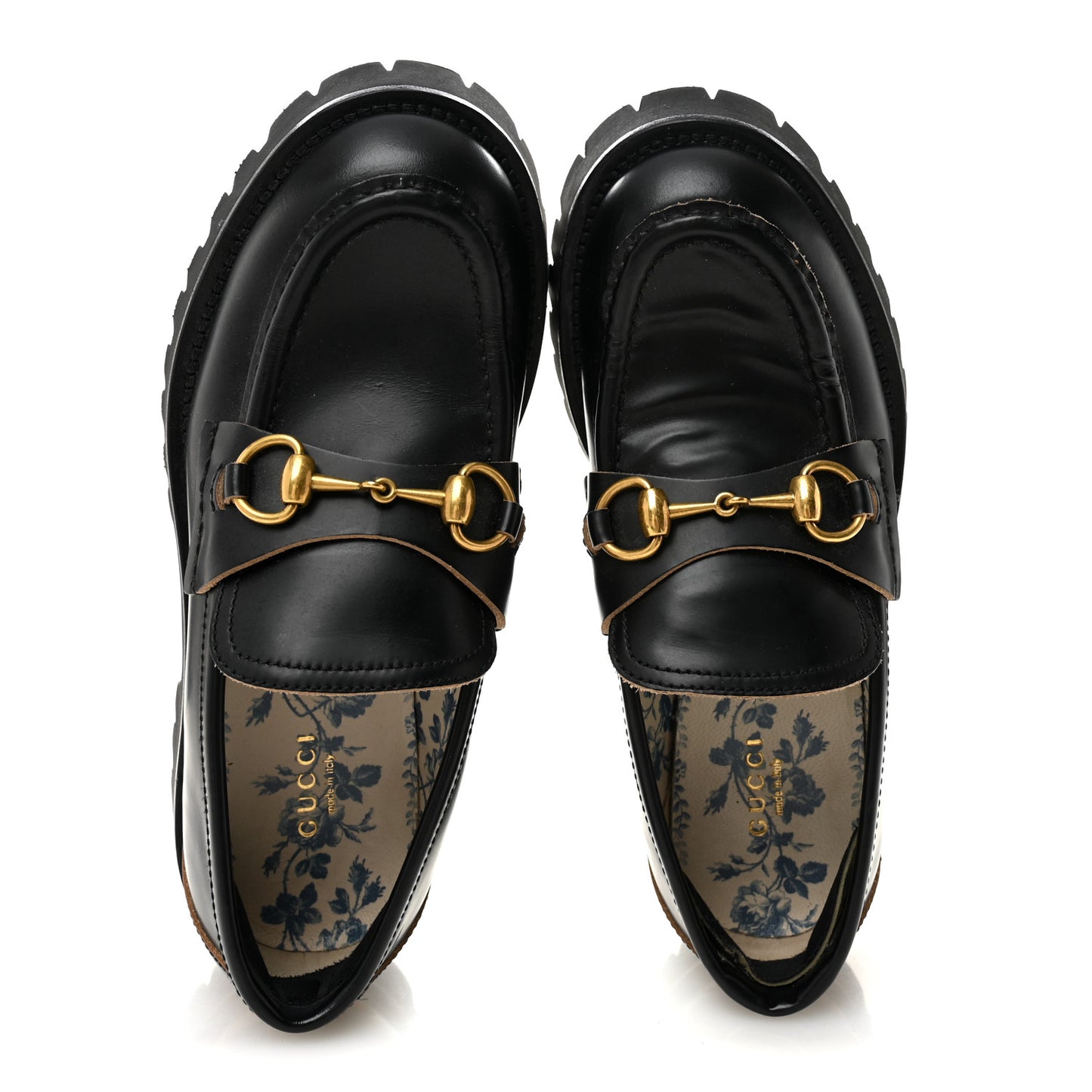 Cordovan Lux Womens Harald Horsebit 25mm Platform Loafers 37.5 Black
