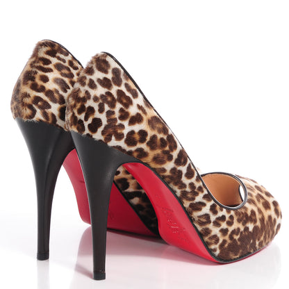 Christian Louboutin Calf Hair Leopard Very Prive 120 Pumps 39 Leopard 4 of 6