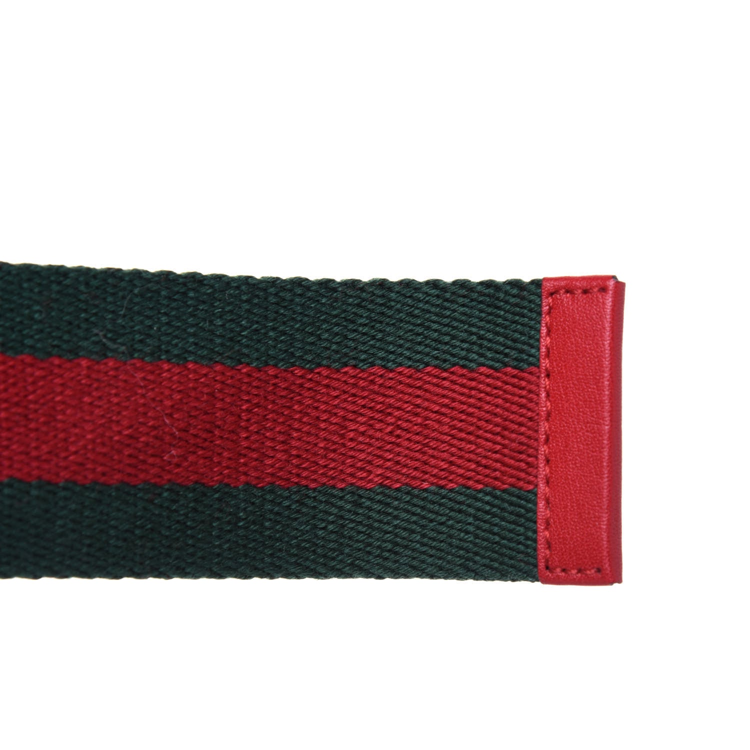 Gucci Web Feline D Ring Belt 90 36 Red Green 6 of 6
