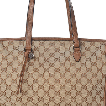 Gucci Monogram Medium Bree Zippered Tote Beige Tabacco 10 of 10