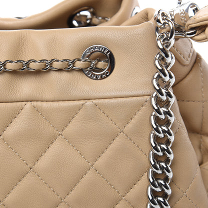 Chanel Lambskin Quilted Small CC Chain Bucket Bag Beige 11 of 18