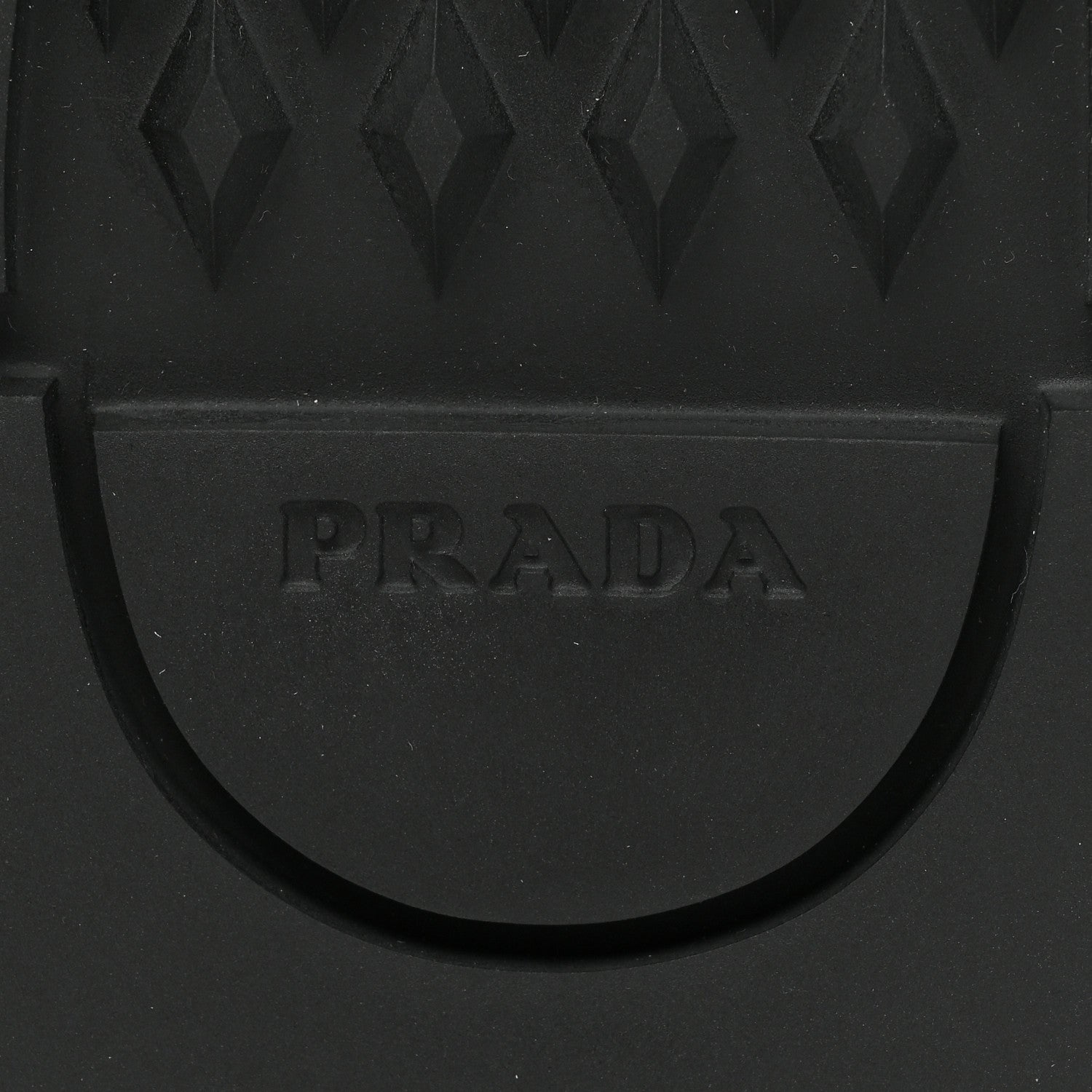 Prada Spazzolato Rois Re-Nylon Metal Triangle Logo Mens 40mm Combat Boots 6 Black 6 of 9