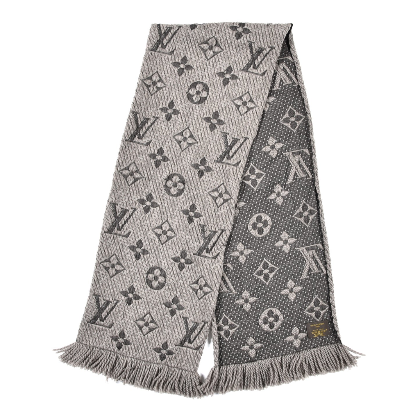 Wool Silk Logomania Scarf Verone