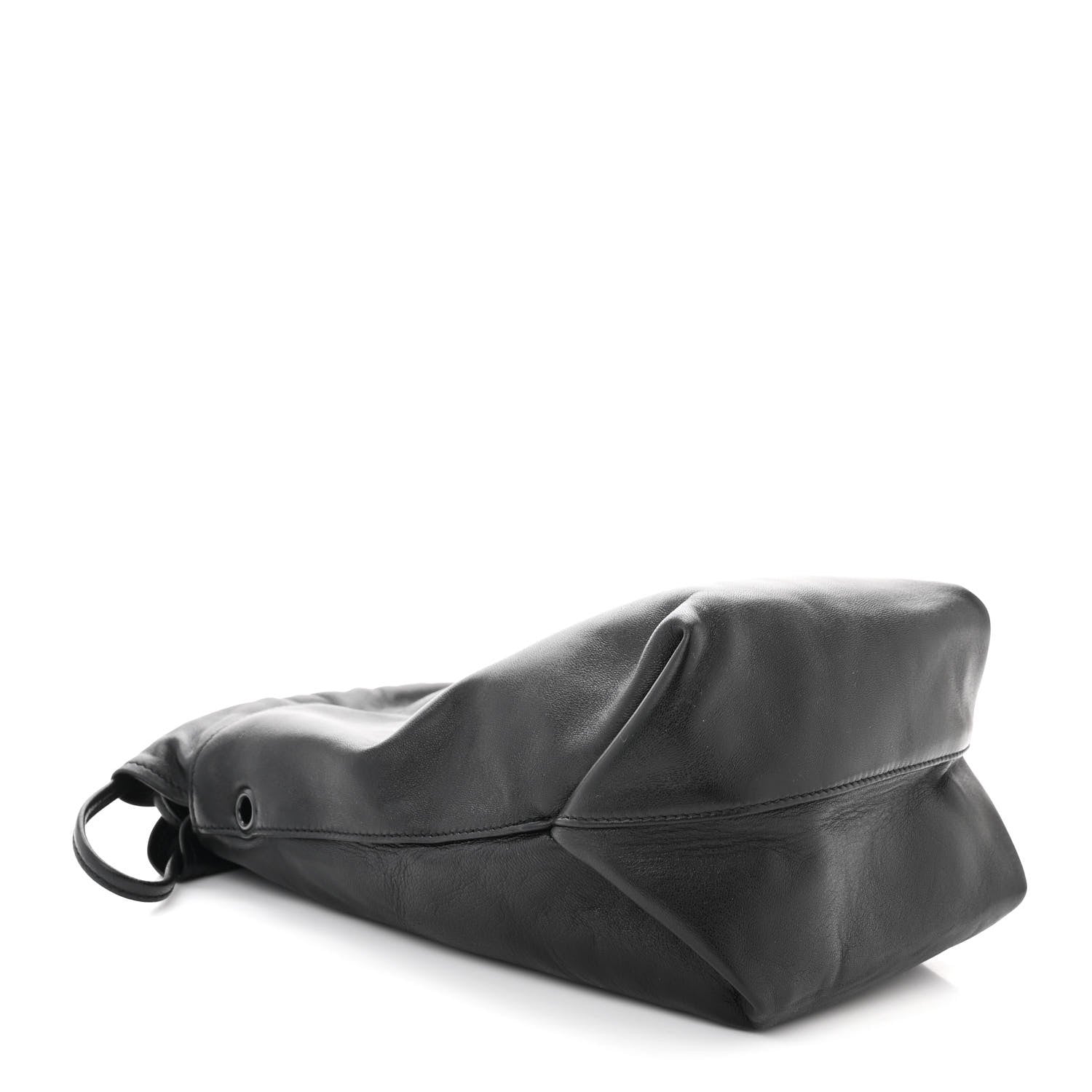 Saint Laurent Lambskin Teddy Drawstring Bag Black 5 of 11