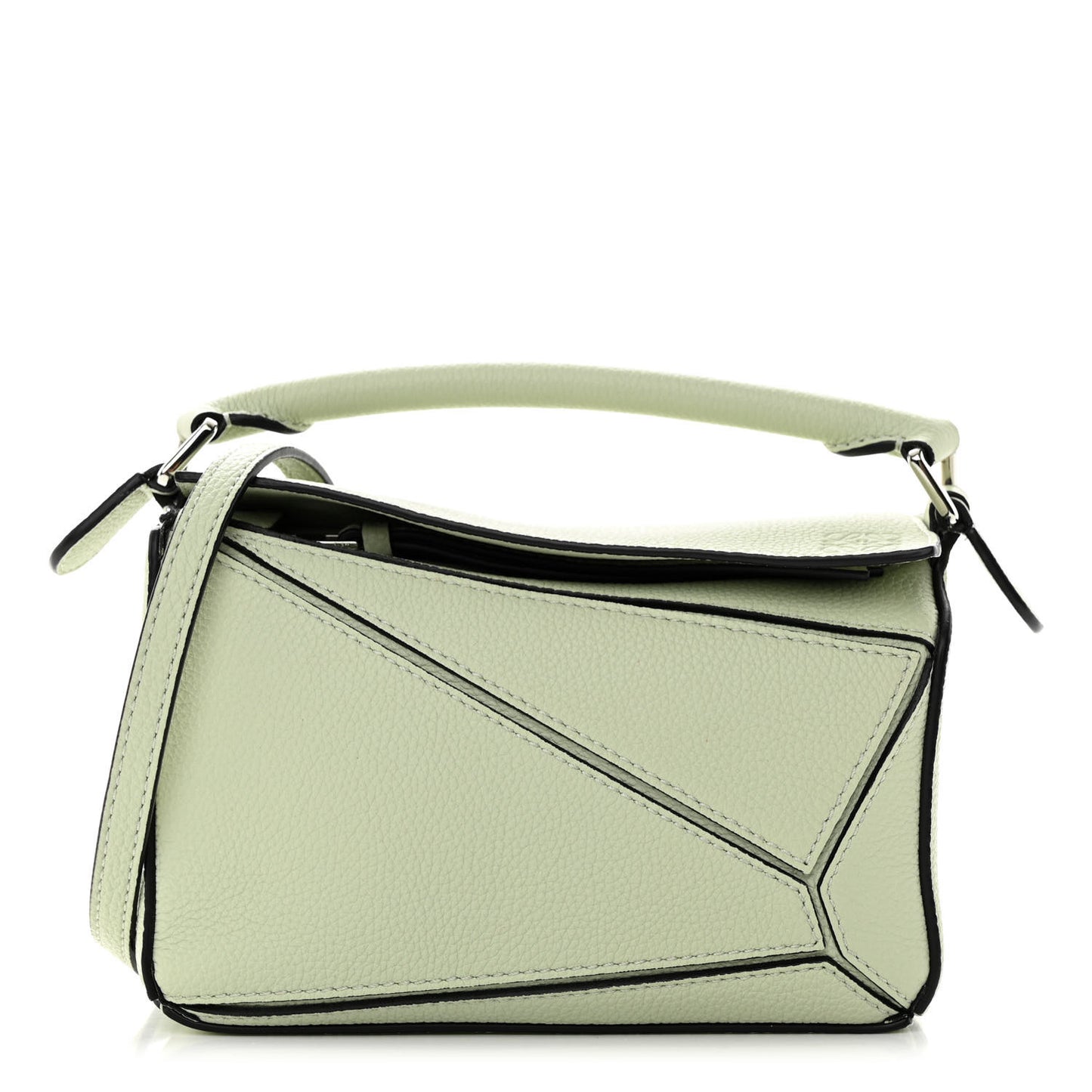 Calfskin Mini Puzzle Bag Light Celadon