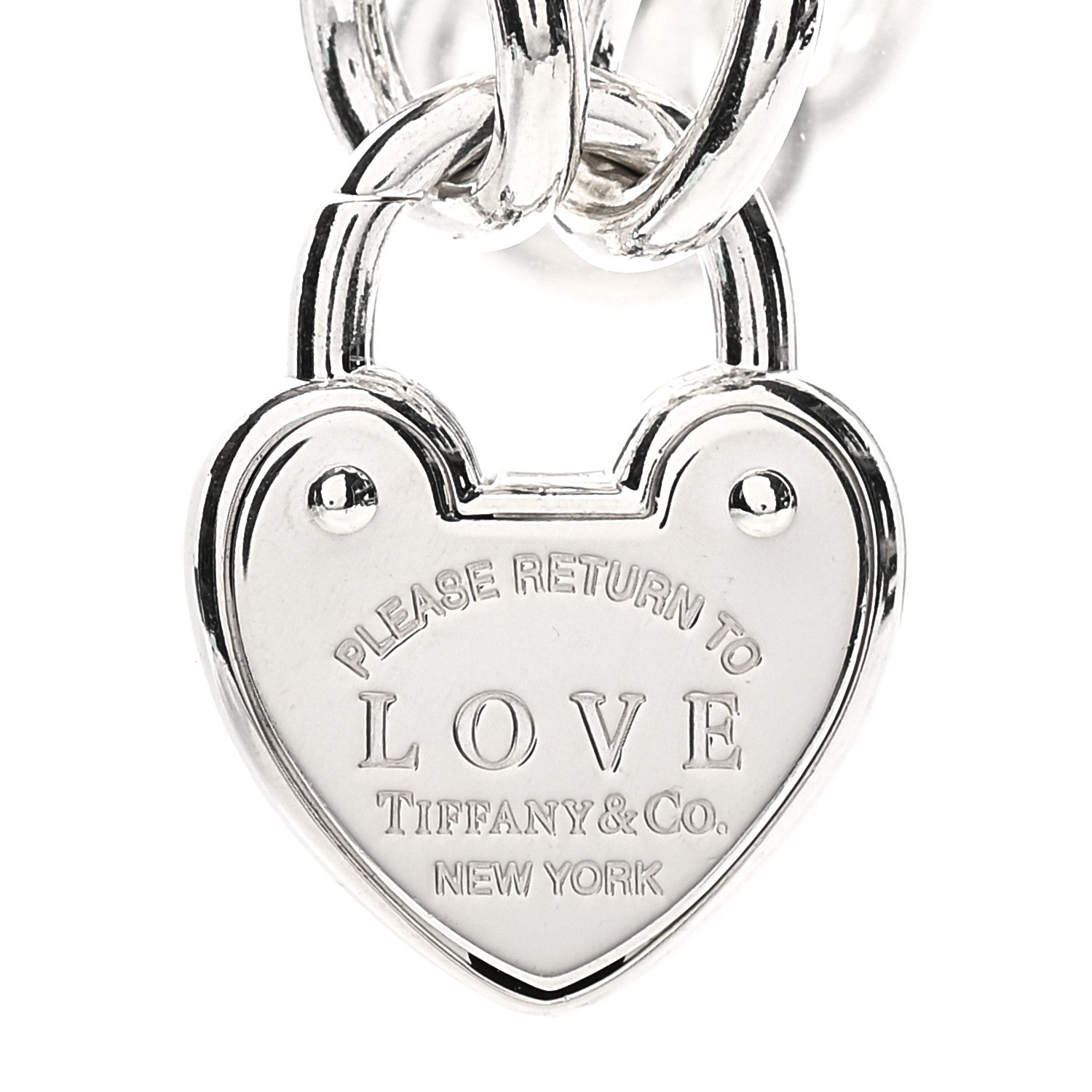 Tiffany Sterling Silver Return to Tiffany Love Lock Bracelet 3 of 7