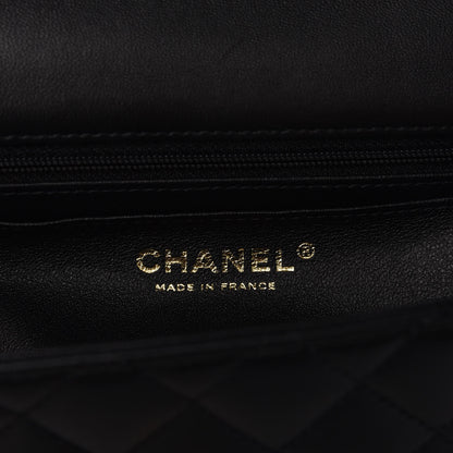 Chanel Lambskin Quilted Mini Top Handle Rectangular Flap Black 6 of 11