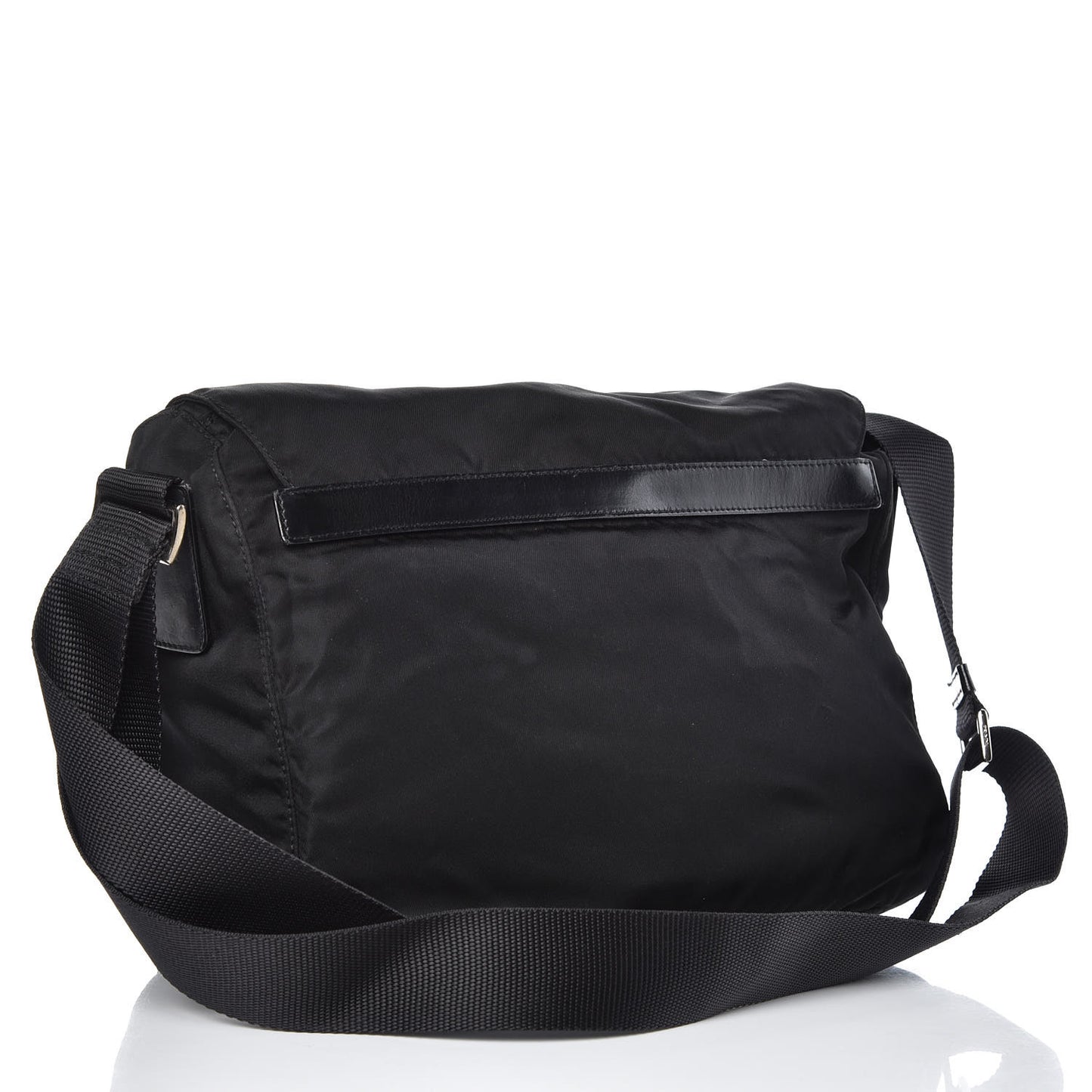 Nylon Vela Messenger Bag Black