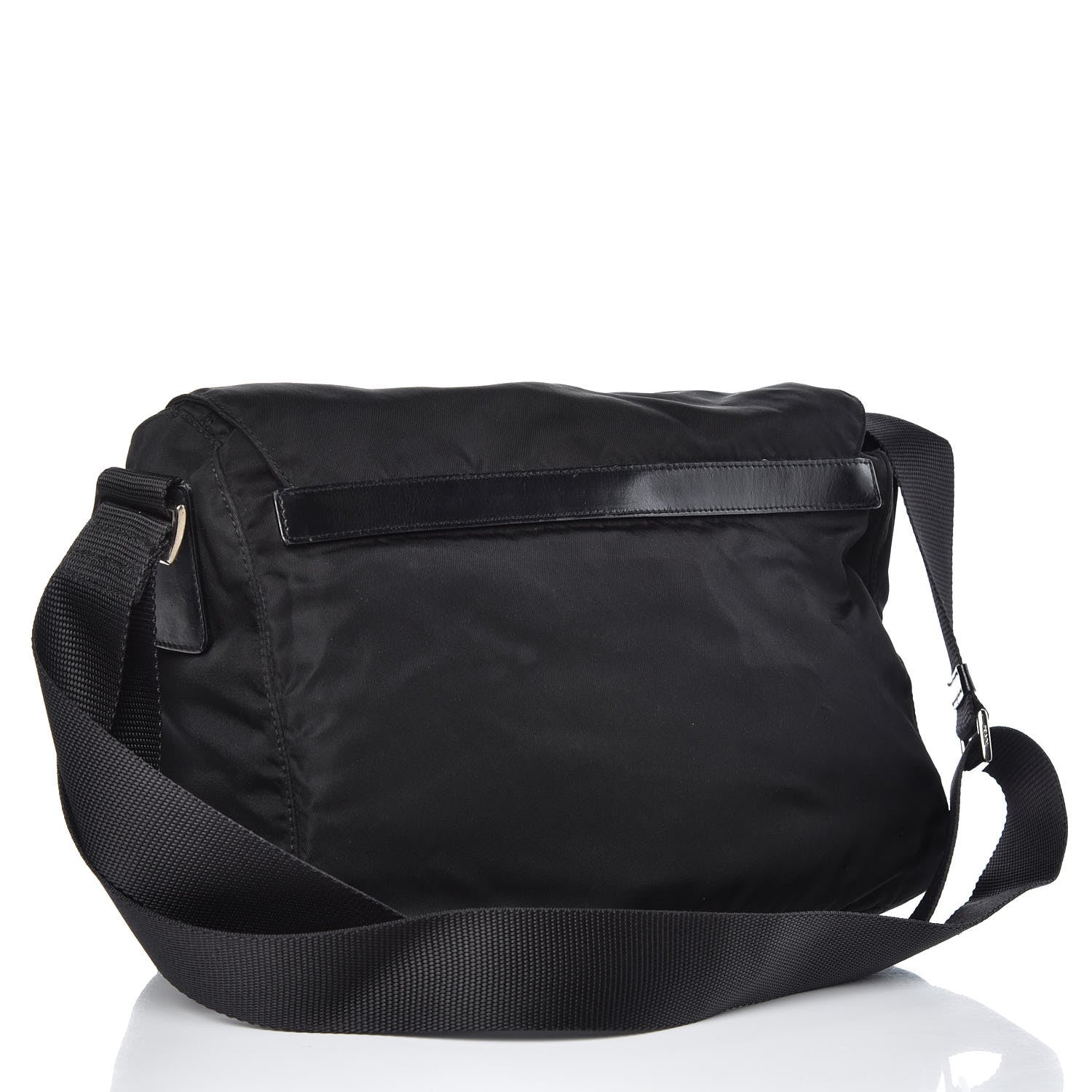 Prada Nylon Vela Messenger Bag Black 3 of 12