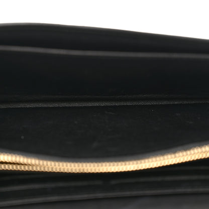 Alexander McQueen Pebbled Calfskin Skull Wallet on Chain Black 5 of 14