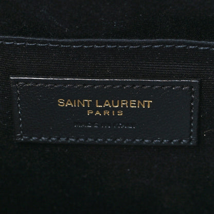 Saint Laurent Calfskin Matelasse Monogram Lou Camera Bag Black 6 of 10