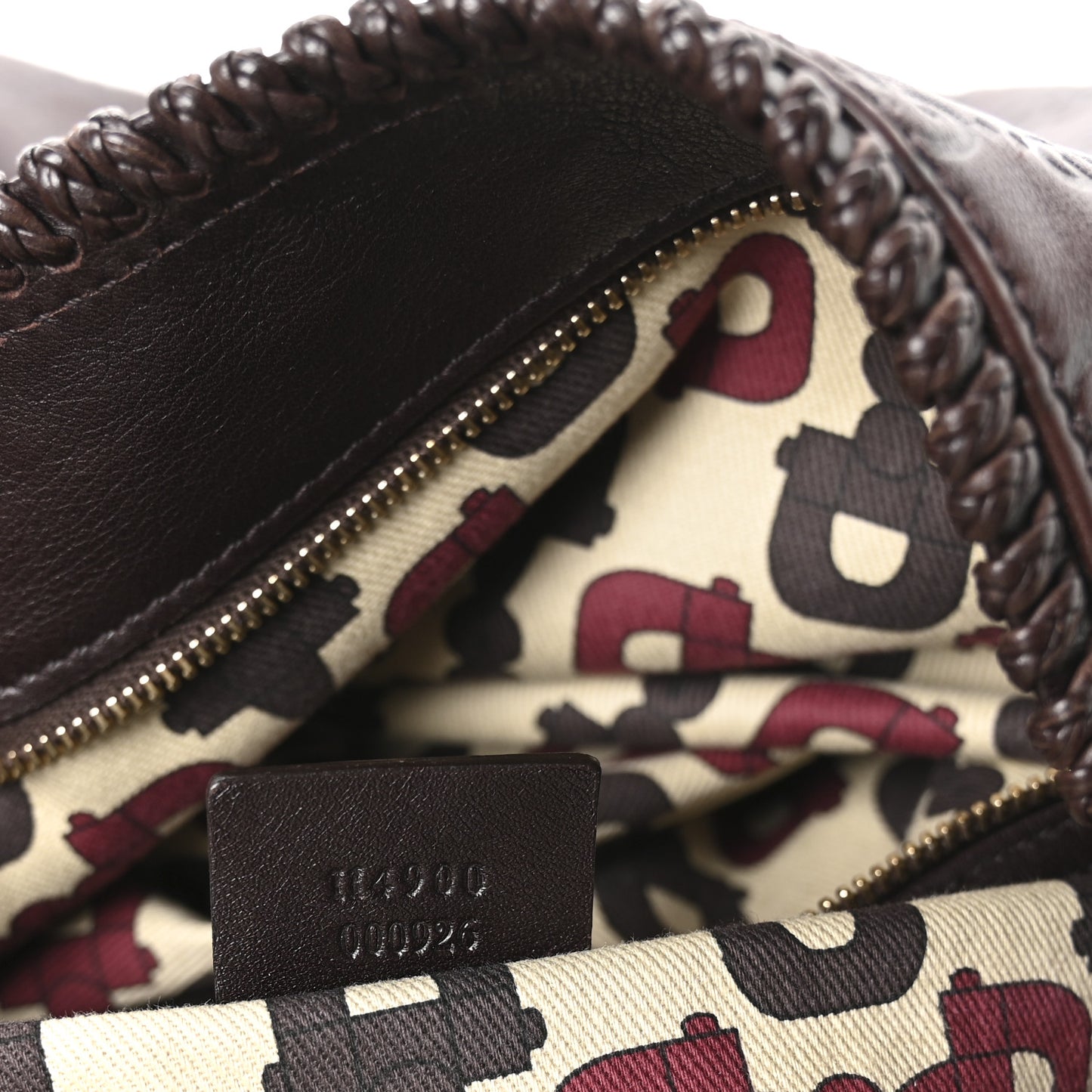 Guccissima Large Horsebit Chain Hobo Chocolate