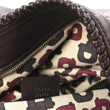 Gucci Guccissima Large Horsebit Chain Hobo Chocolate 7 of 10