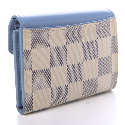 Louis Vuitton Damier Azur Zoe Wallet Bleuet 3 of 10