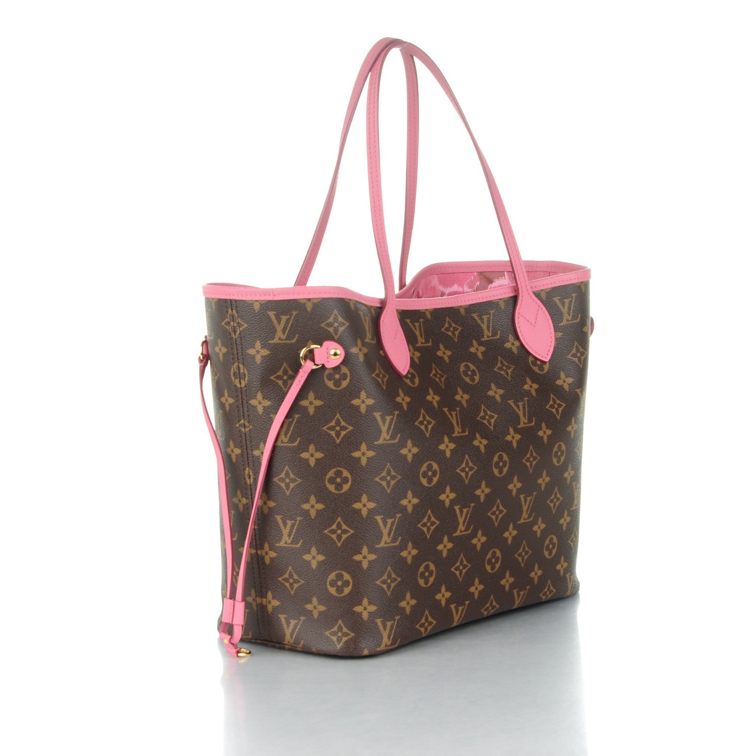 Louis Vuitton Monogram Articles de Voyage Ikat Neverfull MM Rose Velours 3 of 7