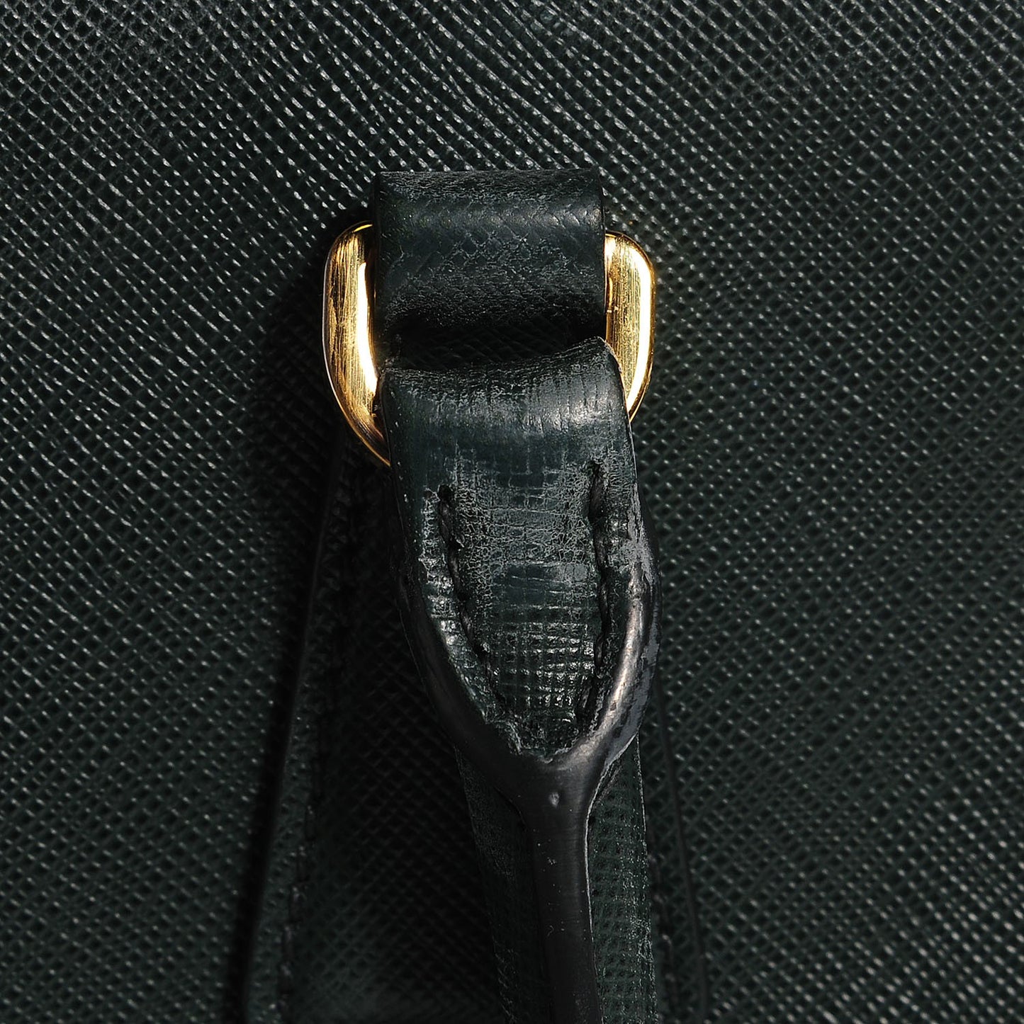 Saffiano Lux Small Double Zip Tote Smeraldo