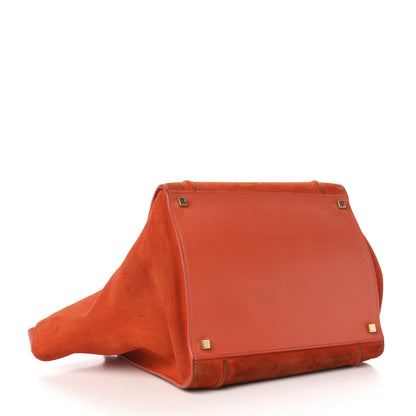 Celine Suede Medium Phantom Luggage Bright Orange 4 of 17