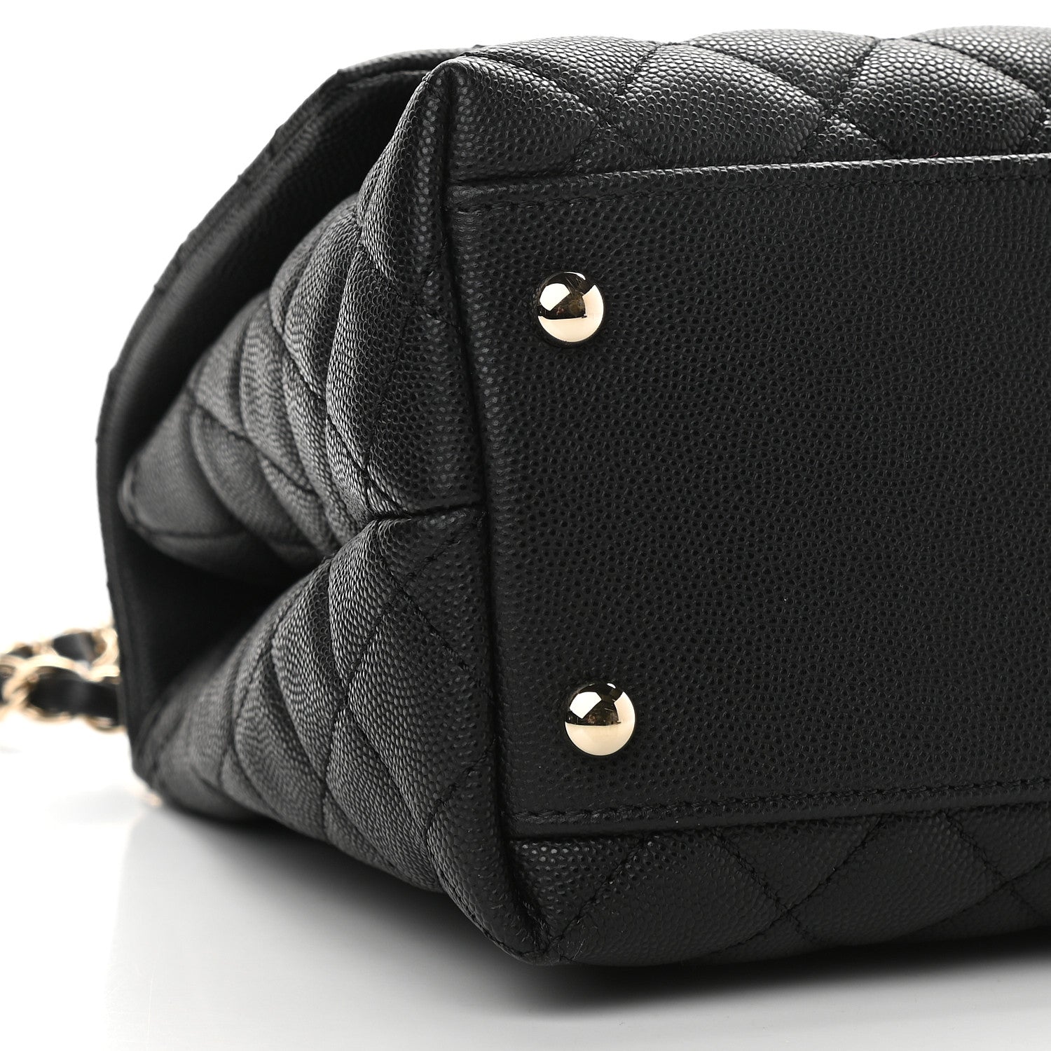 Chanel Caviar Quilted Small Coco Handle Flap Black 8 of 10