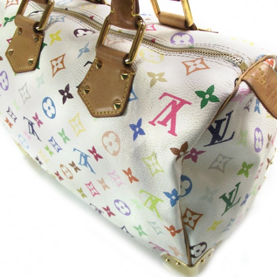Monogram Multicolor Speedy 30 White
