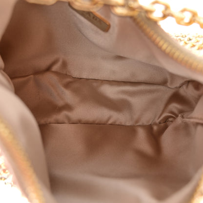 Prada Satin Crystal Re-Edition 2005 Shoulder Bag Platino 5 of 14