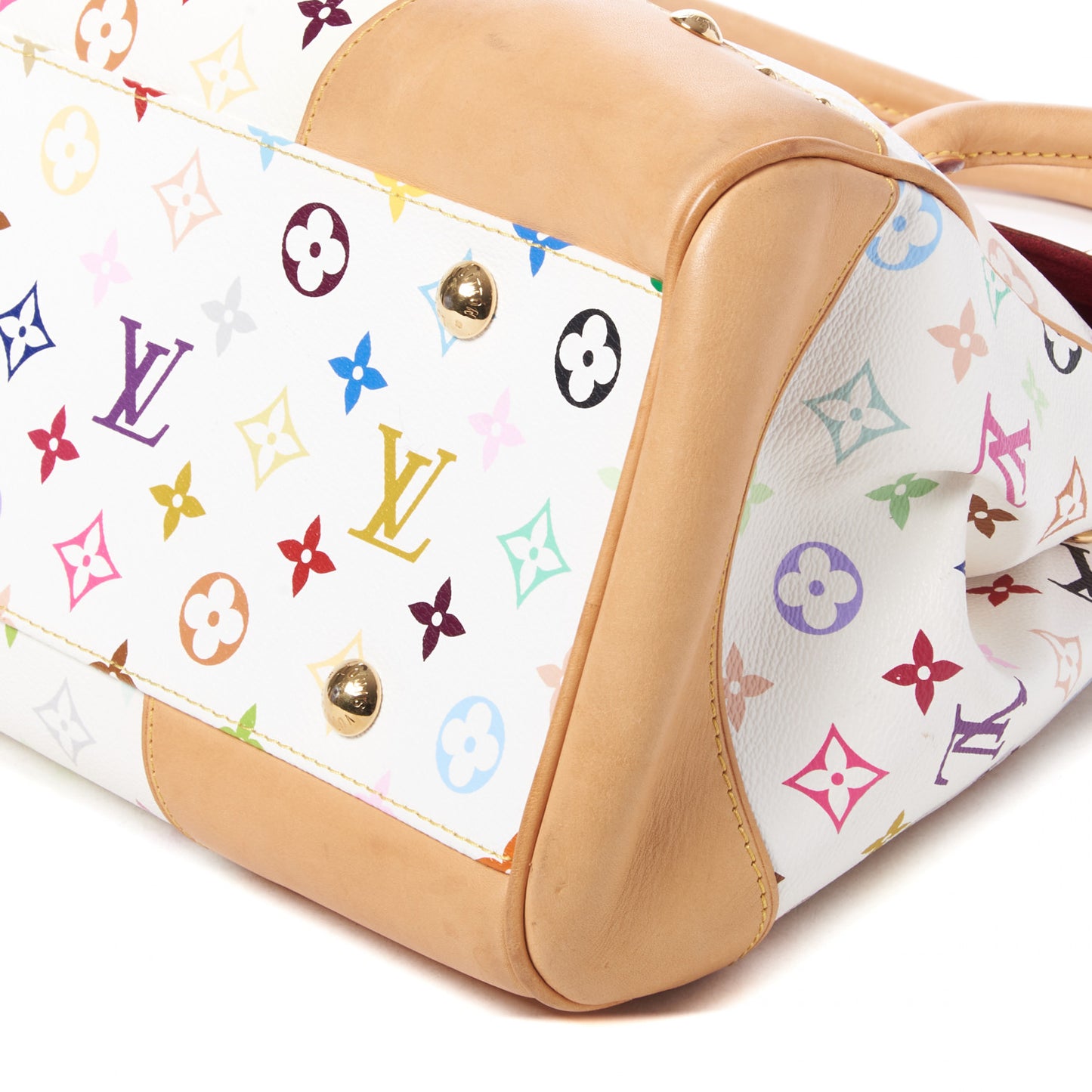 Monogram Multicolor Beverly GM White