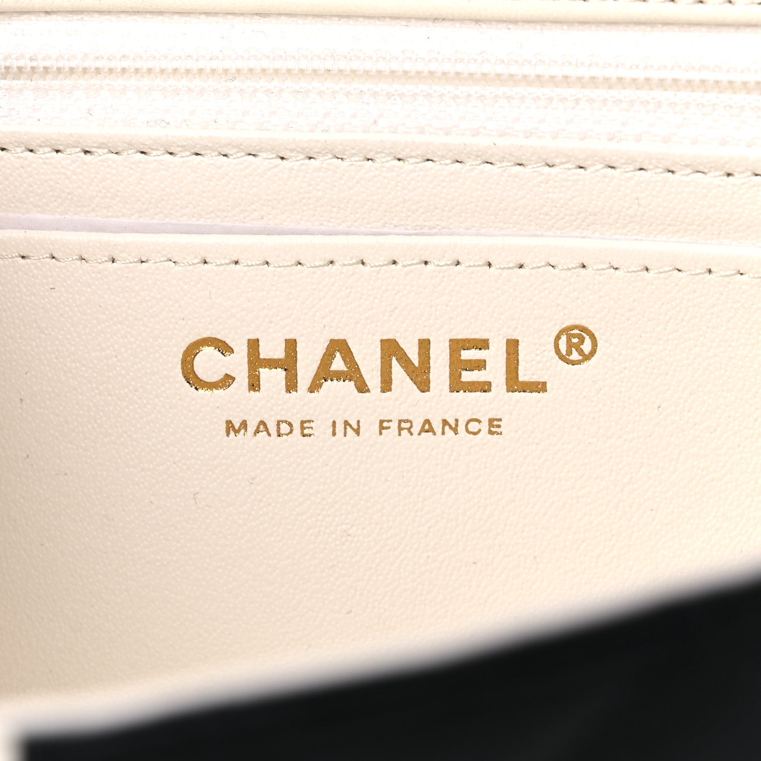 Chanel Lambskin Quilted Mini Rectangular Flap White Black 6 of 12