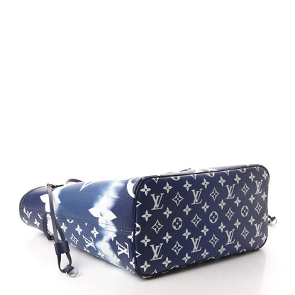 Louis Vuitton Monogram Escale Neverfull MM Blue 4 of 12