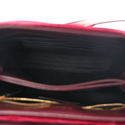 Saint Laurent Velvet Y Quilted Monogram Toy Loulou Crossbody Bag French Burgundy 5 of 10