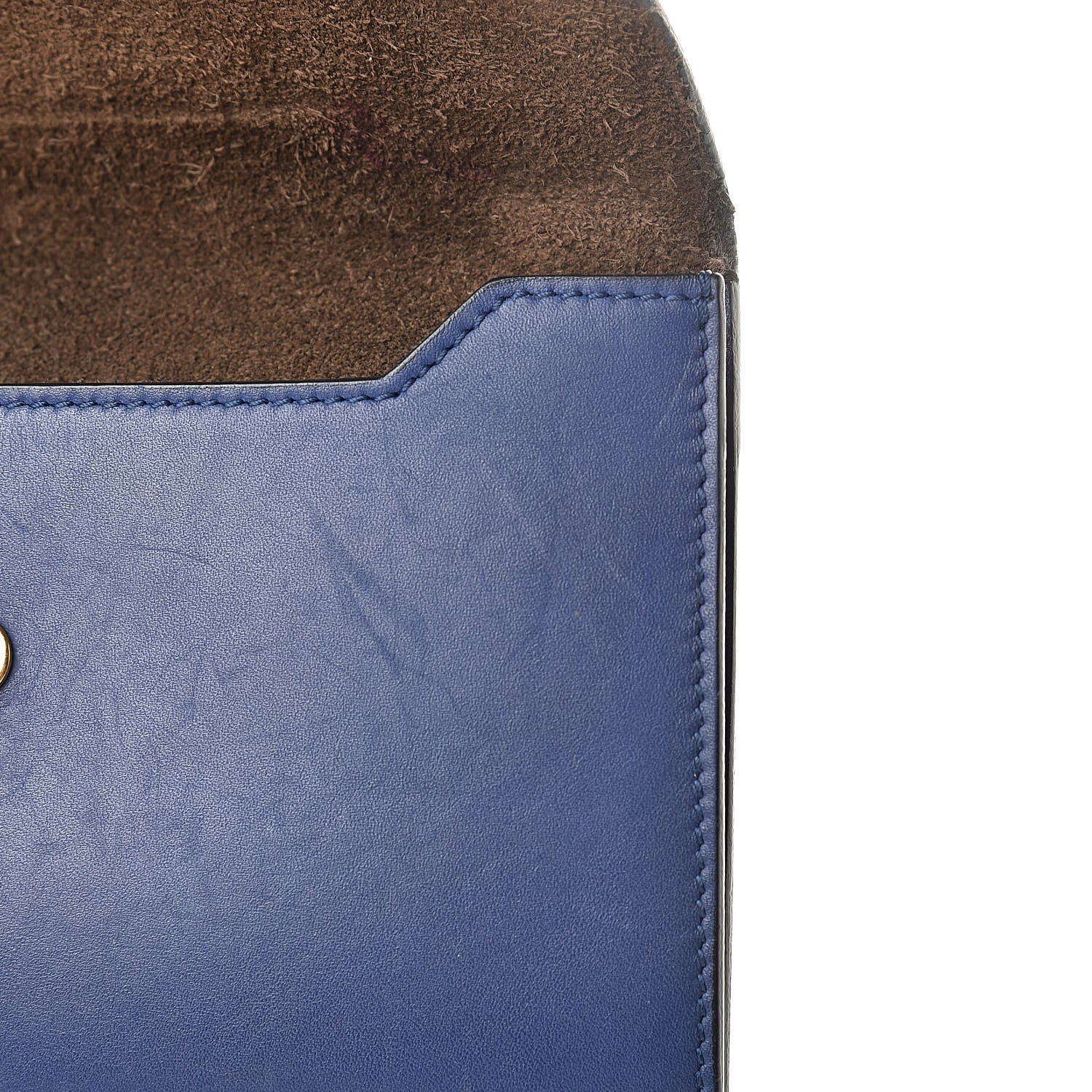 Celine Smooth Calfskin Tie Knot Companion Pouch Dark Indigo 10 of 14