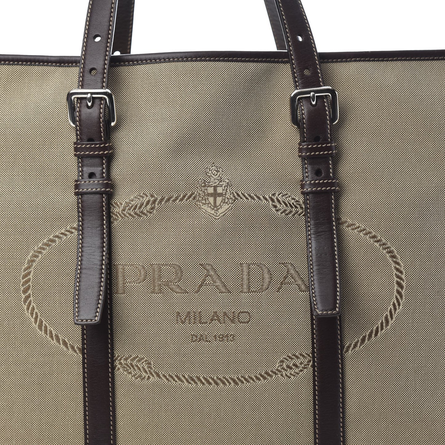 Jacquard Logo Tote Corda Bruciato