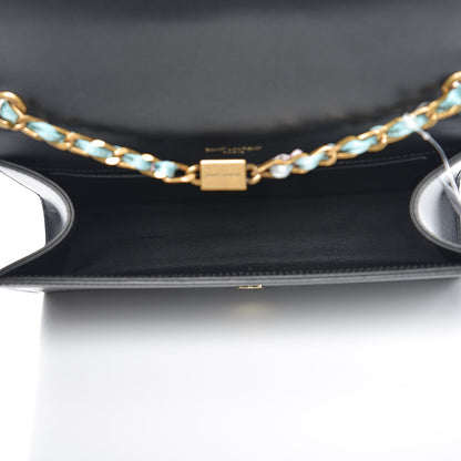 Saint Laurent Calfskin Medium Monogram Kate Satchel Black Multicolor 5 of 7