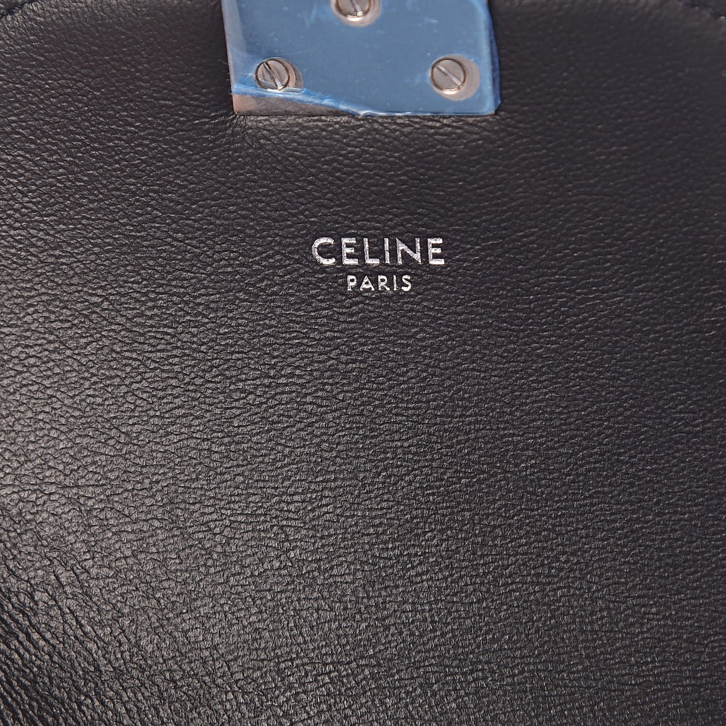 Shiny Calfskin Small C Bag Black