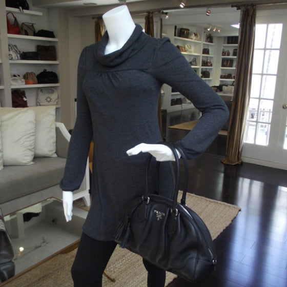 Leather Tassel Bowling Bag