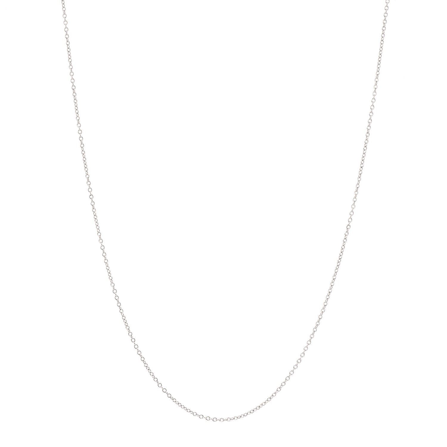 Tiffany Platinum Elsa Peretti Chain Necklace 16" 1 of 7
