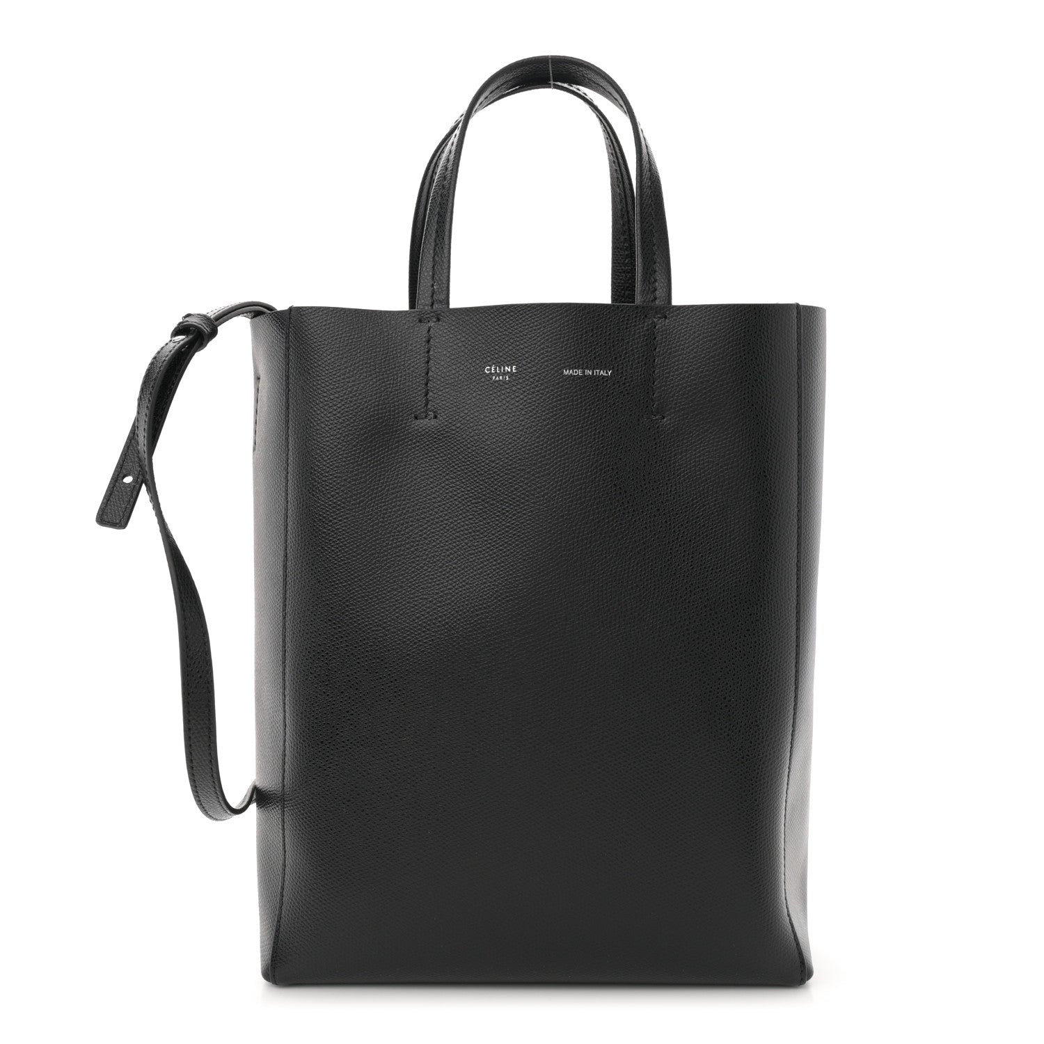 Celine Grained Calfskin Small Vertical Cabas Black 1 of 11