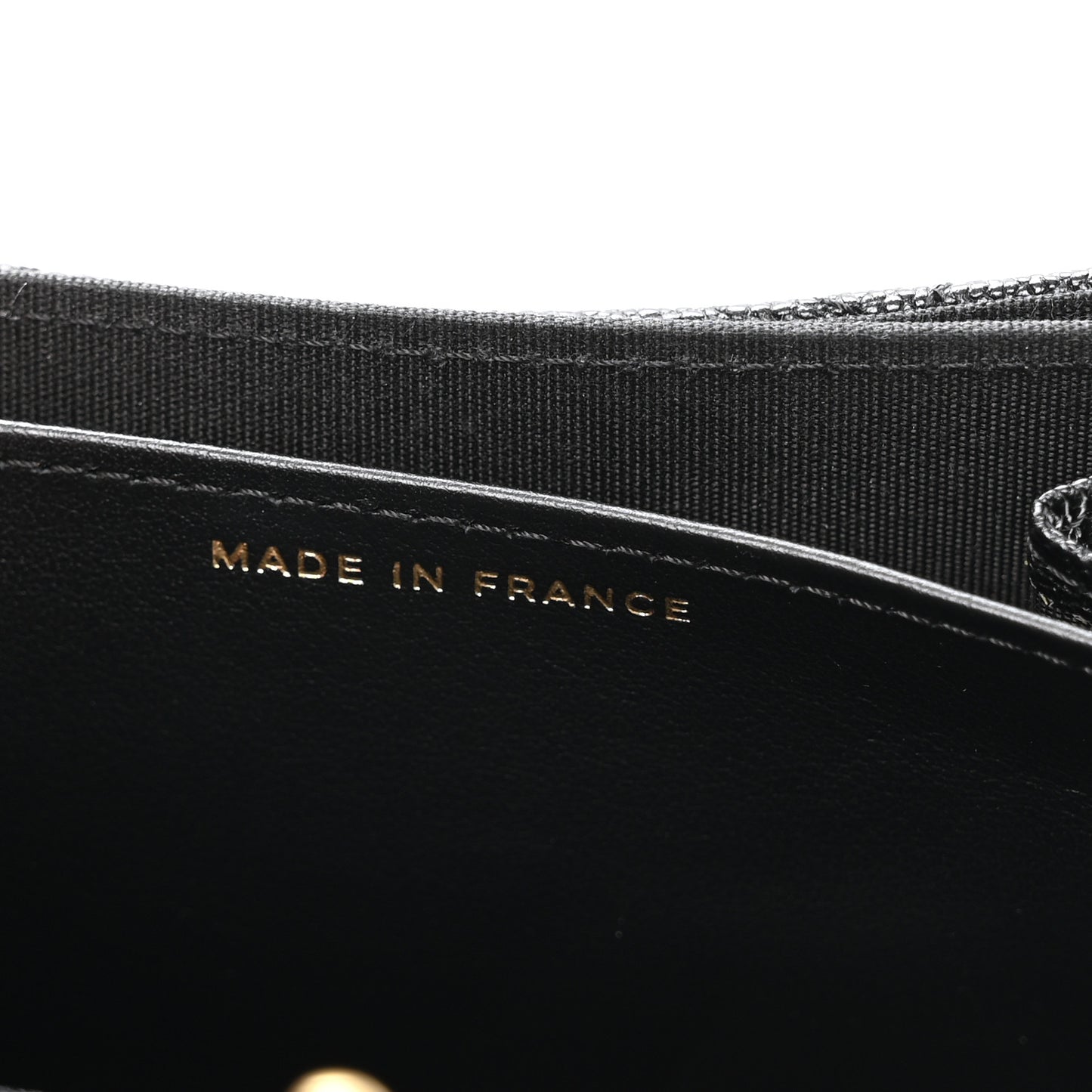 Caviar Quilted Boy Flap Card Holder Black