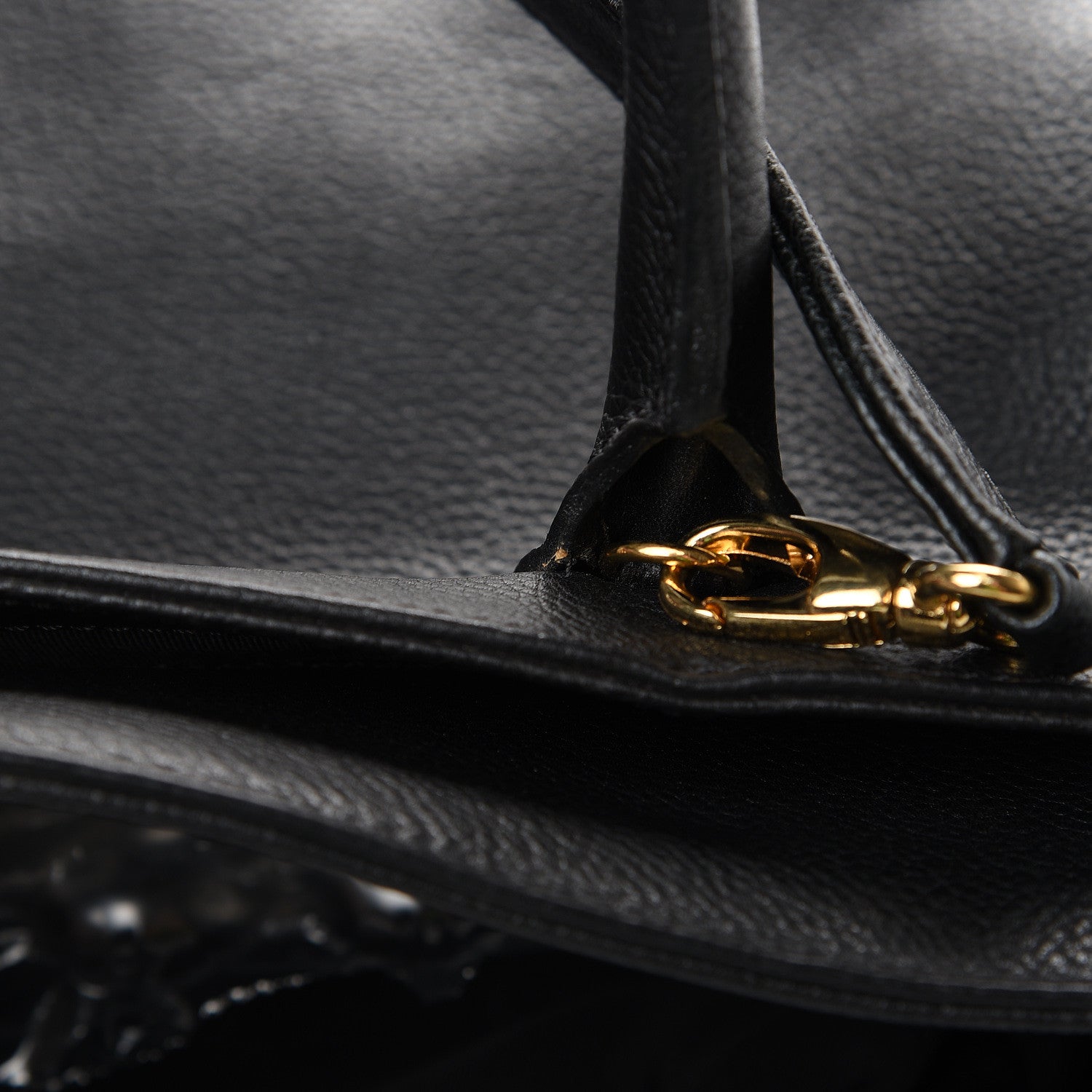 Chanel Calfskin Cerf Executive Shopper Tote Black 16 of 19