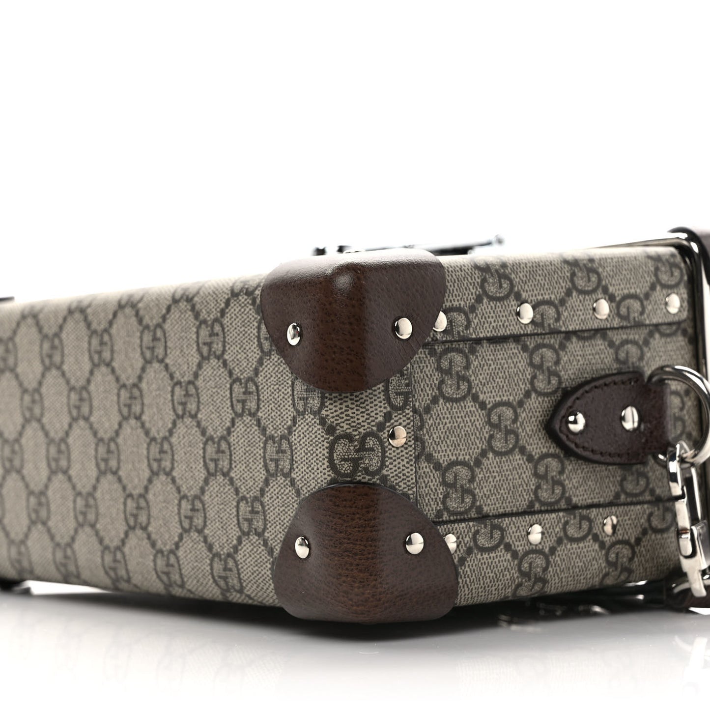 GG Supreme Monogram Globe-Trotter Beauty Case Brown