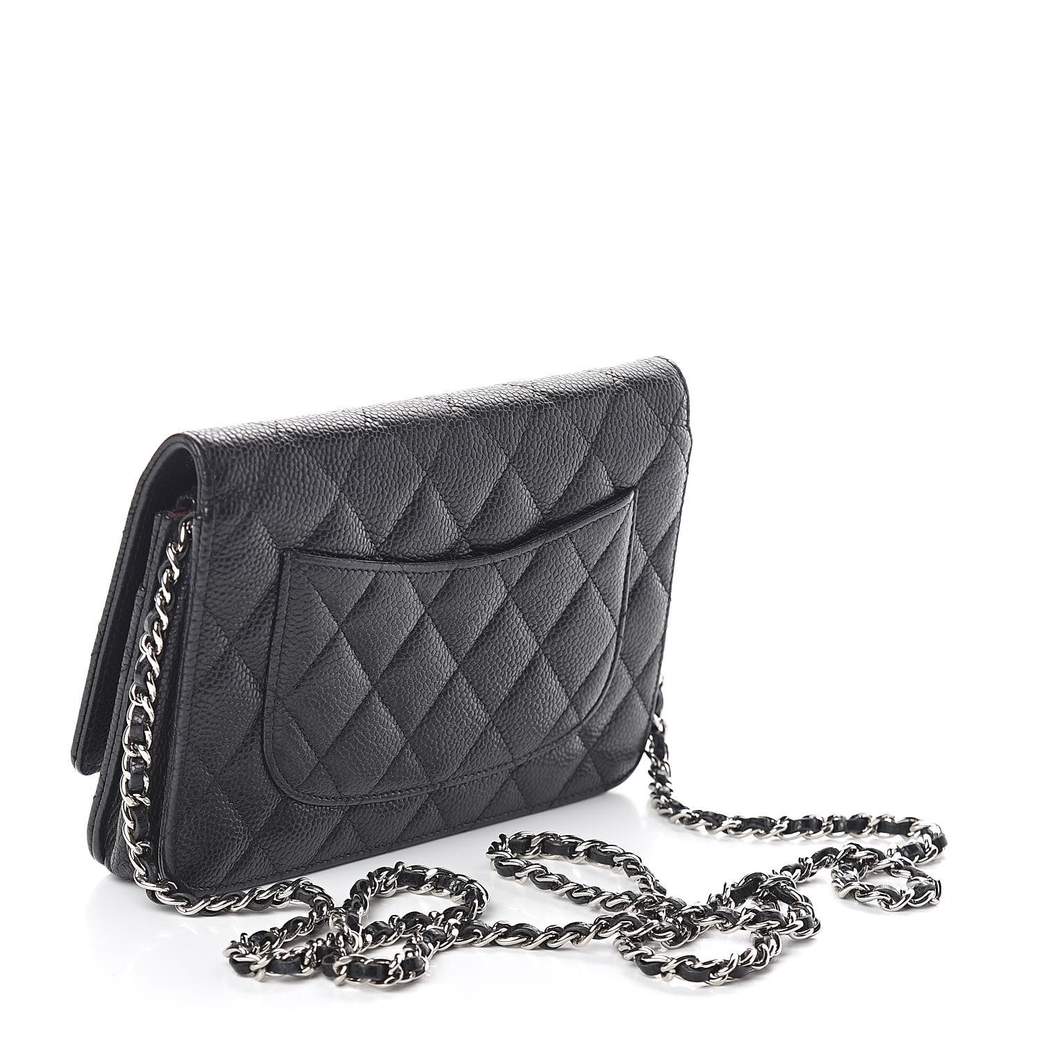 Chanel Caviar Quilted Wallet On Chain WOC Black 3 of 10