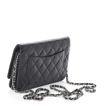 Chanel Caviar Quilted Wallet On Chain WOC Black 3 of 10